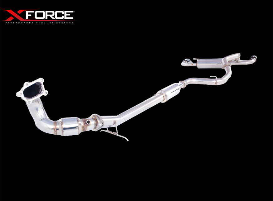 Sistema de escape XForce para Mazda 3 2008-2013 MPS (BL) para MazdaSPEED de acero inoxidable