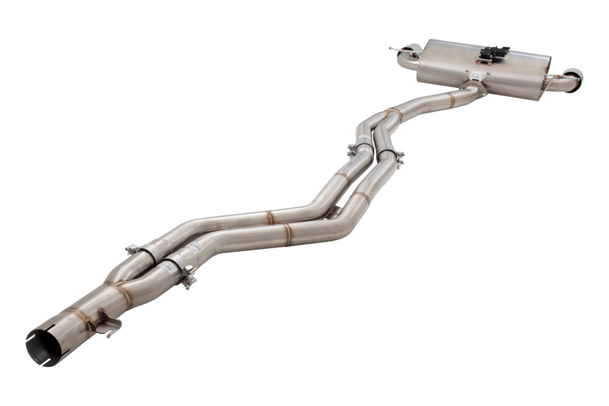 Sistema de escape XForce con silenciador Varex para BMW Serie 2 2014-2016 F22 M235i de acero inoxidable