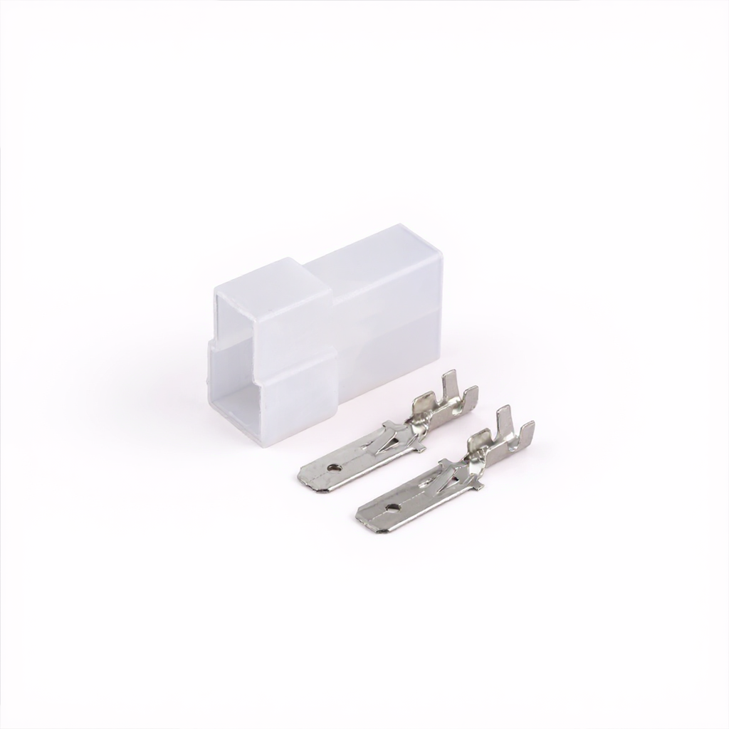 Conector eléctrico hembra universal de 2 pines