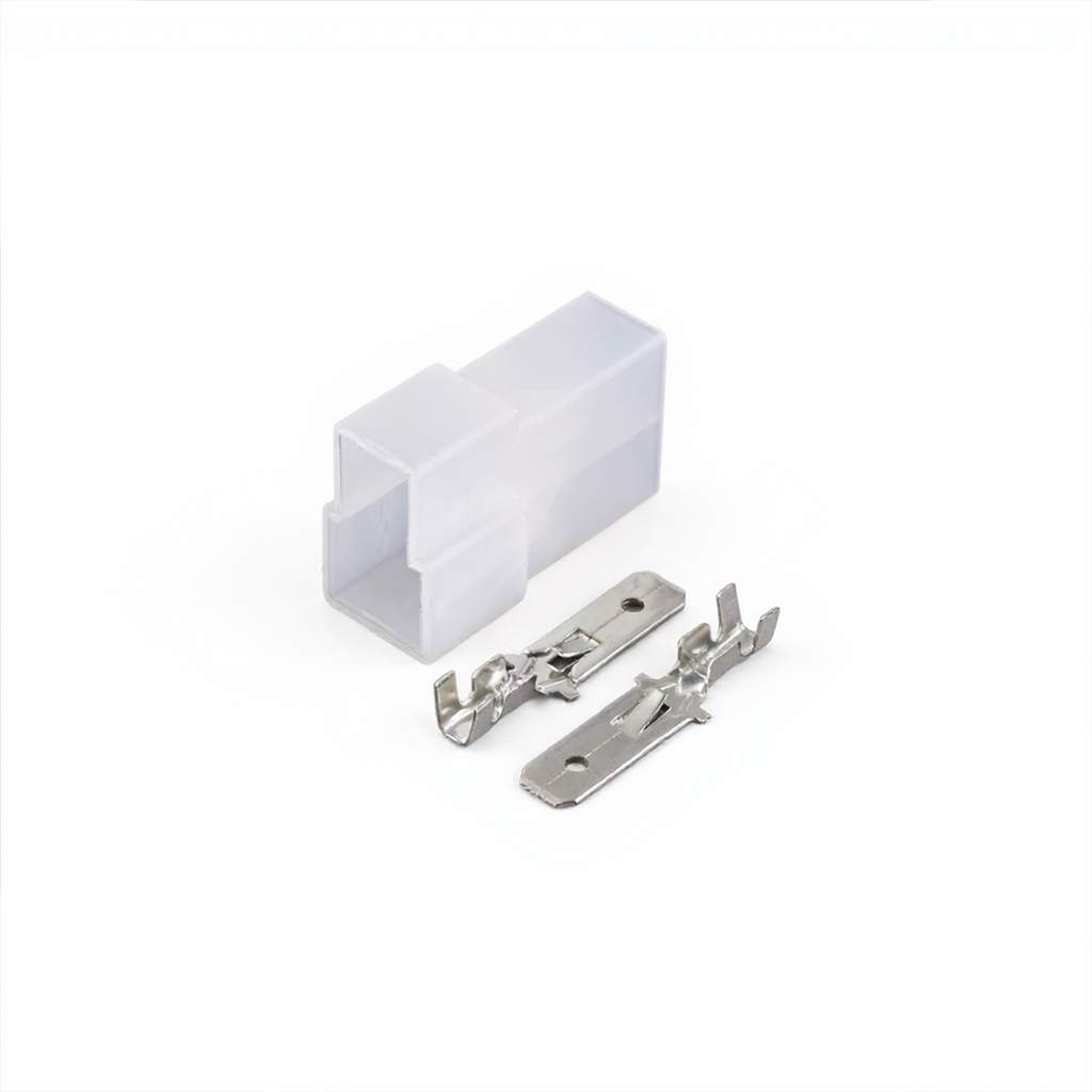 Conector eléctrico hembra universal de 2 pines