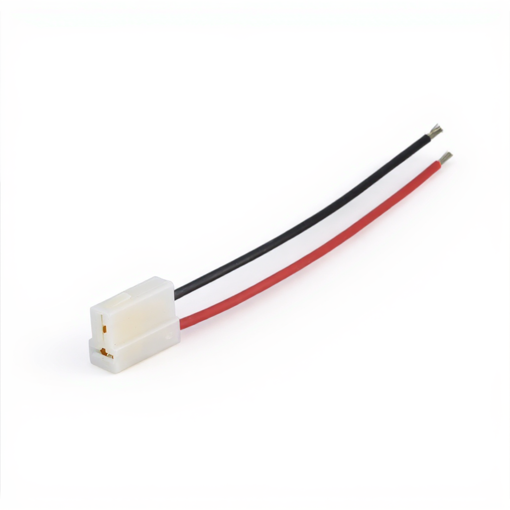 Conector eléctrico macho universal de 2 pines con cables