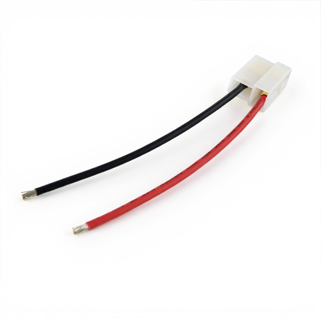 Conector eléctrico macho universal de 2 pines con cables