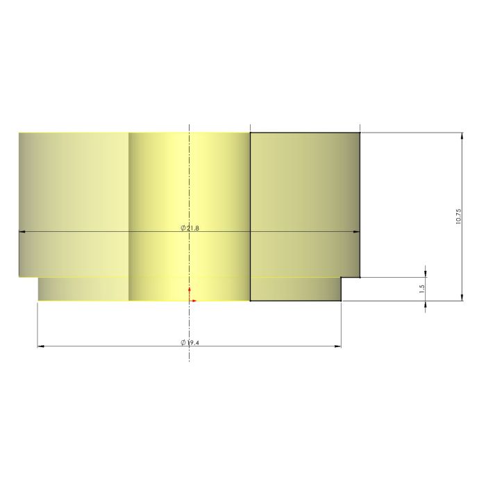 Conector hembra de acero de 1/4" NPT listo para soldar