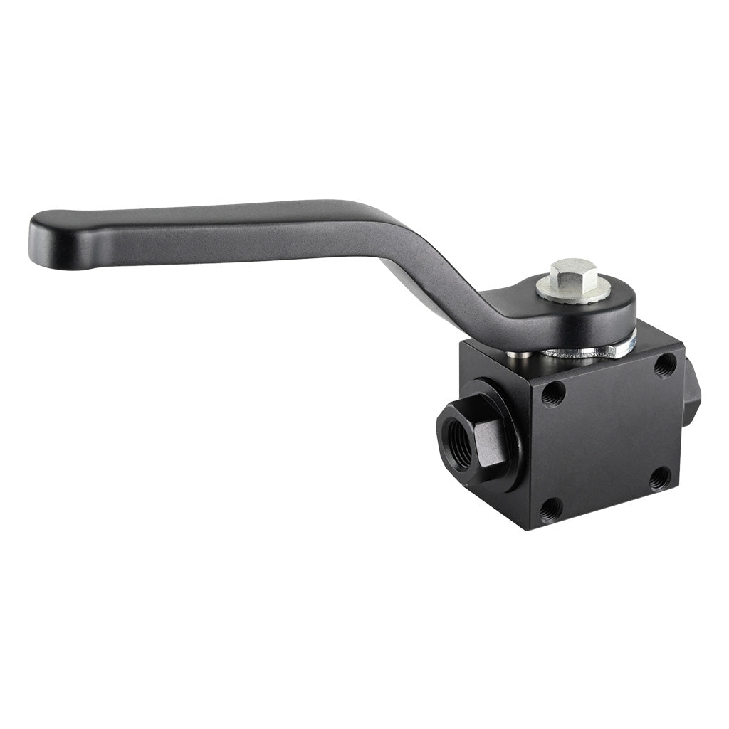 Válvula de corte de aluminio para bloqueo de la línea de freno 1/8" NPT