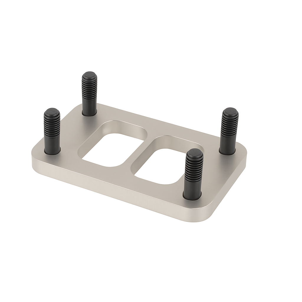 Brida de escape T3 twin scroll con tornillos de acero inoxidable SS321
