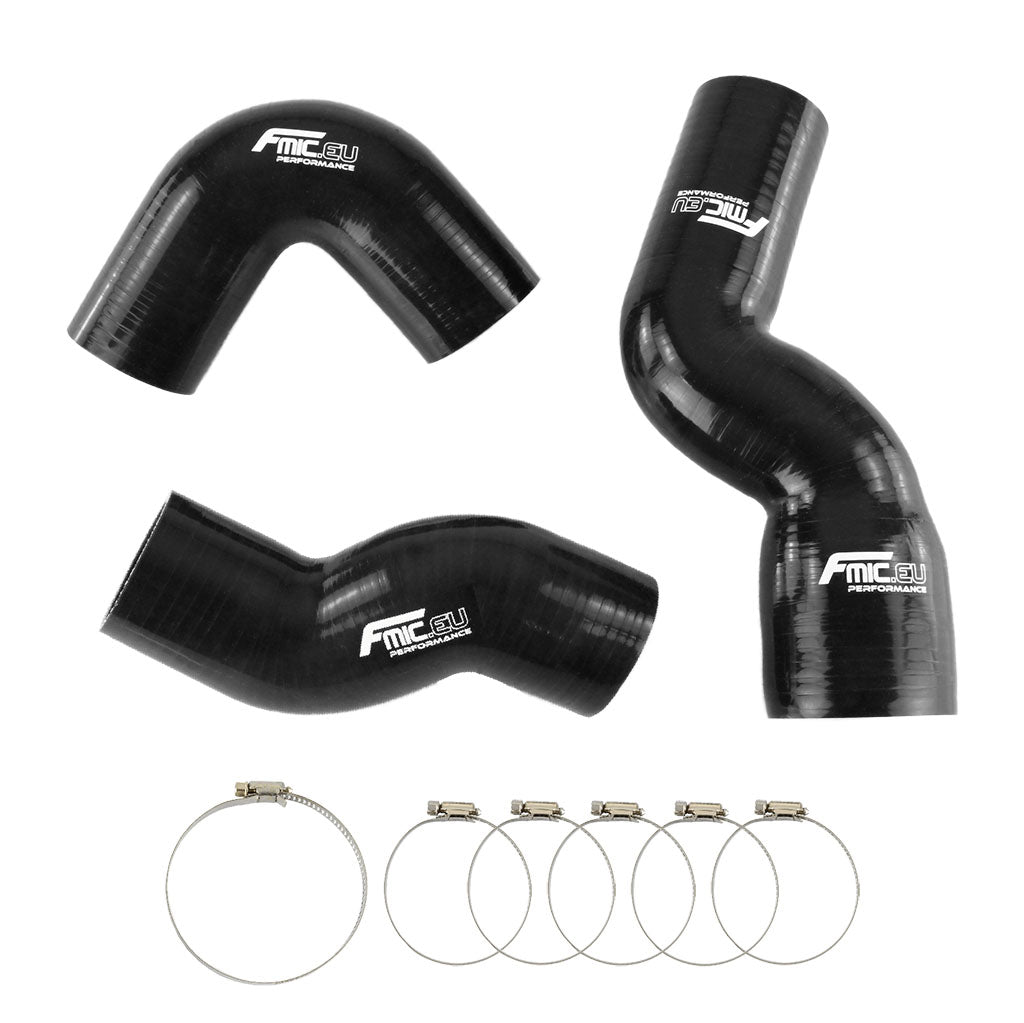 Kit de manguitos de intercooler de silicona para turbo FMIC.EU para Land Rover Defender TD5 1990-2016 - Negro