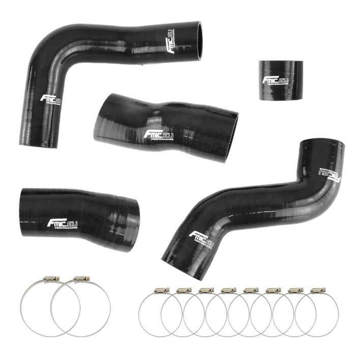 FMIC.EU Silicone Intercooler Hose Kit for Audi TT 225HP 1.8T 99-06 APX BAM - Black