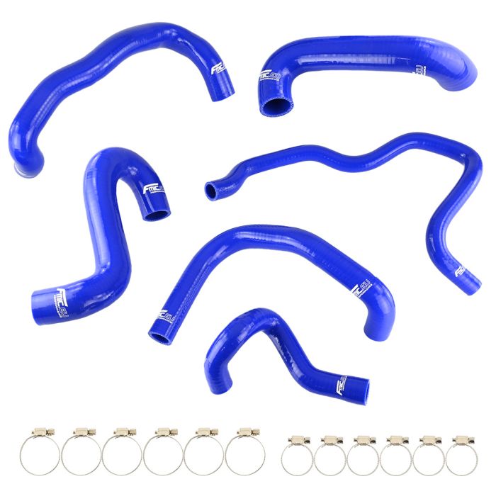 FMIC.EU Silicone Radiator Coolant Hose Kit For BMW 85-87 320i 323i 325i M20B20 M20B23 M20B25