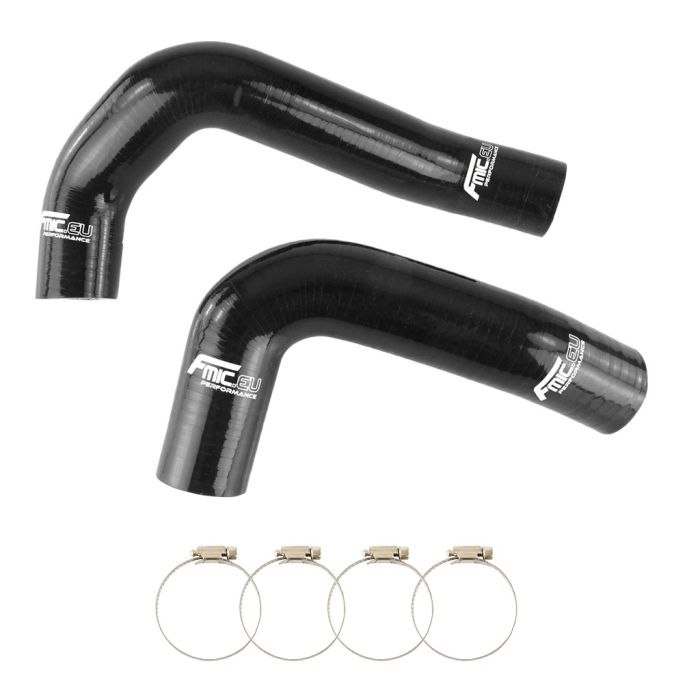 FMIC.EU Silicone Radiator Coolant Hose Kit for BMW 3 5 Series E34 E36 320i 323i 328i M50 - Black