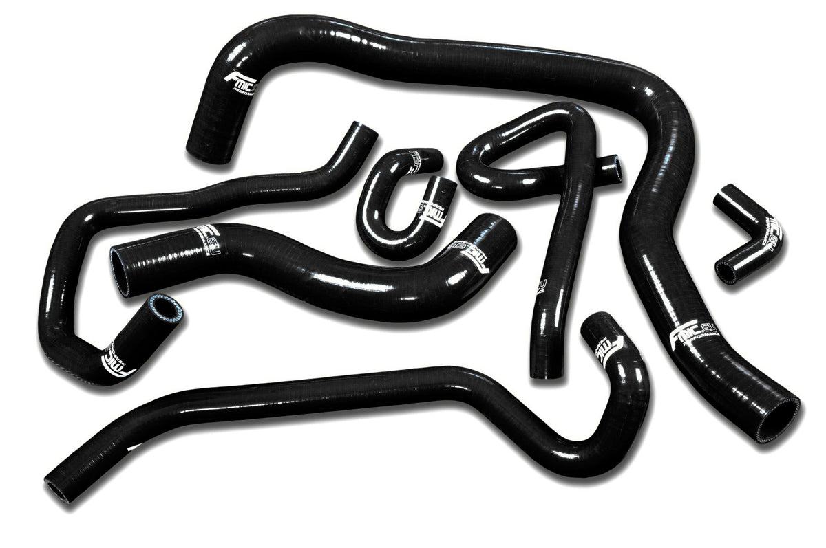 Kit de manguitos de silicona para radiador FMIC.EU para Honda Accord SiR-T F20B CF4 Euro-R CL1 1997-2001 - Negro