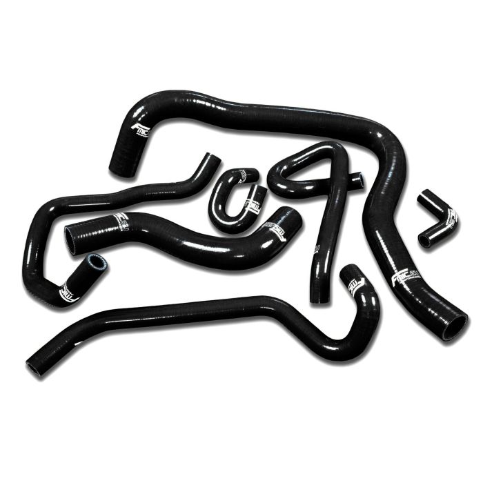 FMIC.EU Silicone Radiator Coolant Hose Kit for Honda Accord SiR-T F20B CF4 Euro-R CL1 1997-2001 - Black