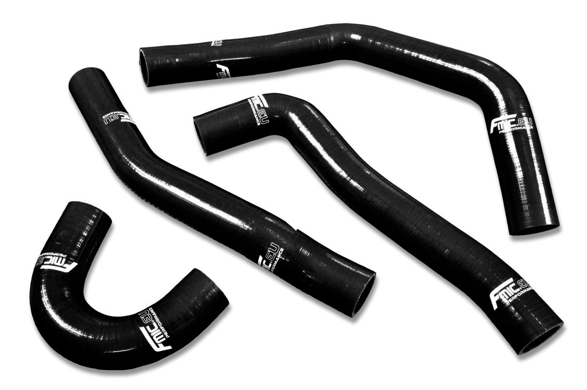 Kit de mangueras de silicona para radiador y refrigerante FMIC.EU para Mitsubishi Evolution EVO 10 X 4B11T CZ4A 2008-2015 - Negro
