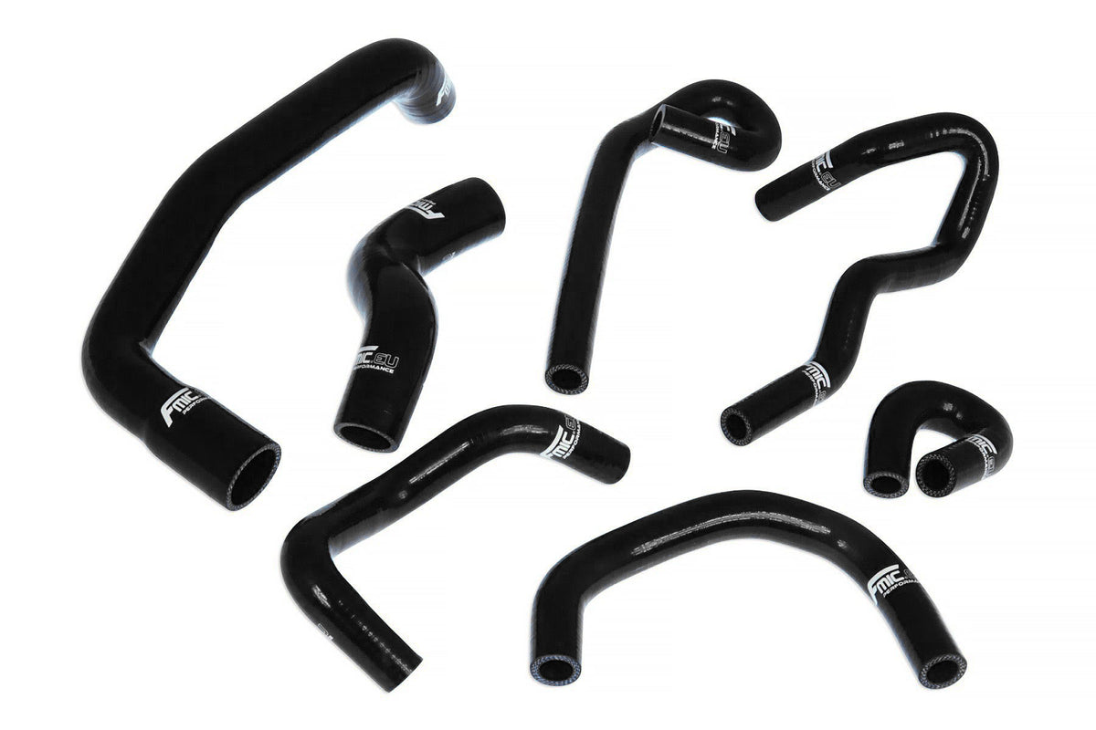 Kit de manguitos de silicona para radiador y refrigerante FMIC.EU para Nissan Skyline GTR R32 R33 R34 BCNR33 RB26DETT - Negro