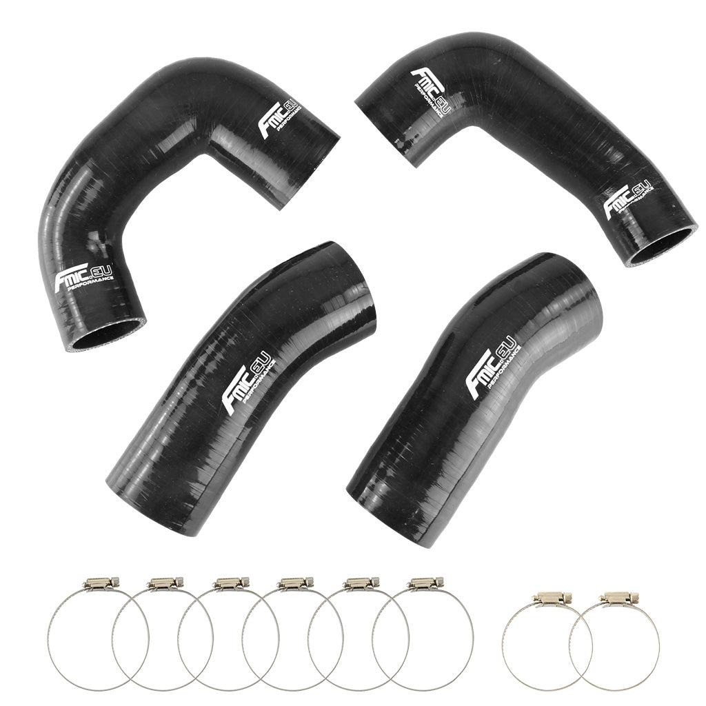 Kit de manguitos de silicona para intercooler FMIC.EU para Porsche 911 997 Turbo 3.6L - Negro