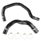 FMIC.EU Silicone Radiator Coolant Hose Kit for Jeep Cherokee XJ 4.0L L6 1984-2005 - Black