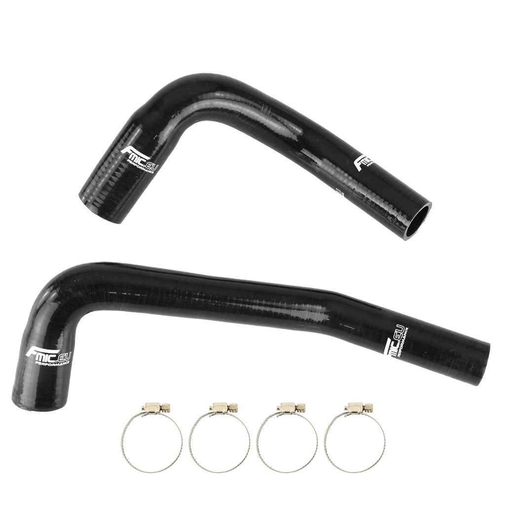 Kit de manguitos de silicona para radiador FMIC.EU para Jeep Wrangler YJ TJ 2.4L 2.5L 4.0L 4.2L 1987-2006 - Negro