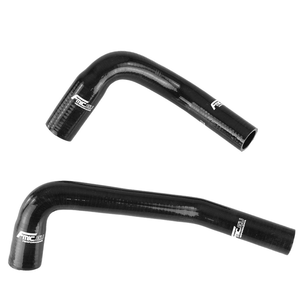 Kit de manguitos de silicona para radiador FMIC.EU para Jeep Wrangler YJ TJ 2.4L 2.5L 4.0L 4.2L 1987-2006 - Negro