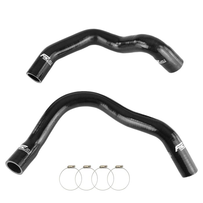 FMIC.EU Radiator Coolant Silicone Hose Kit for Jeep Cherokee XJ 4.0L - Black
