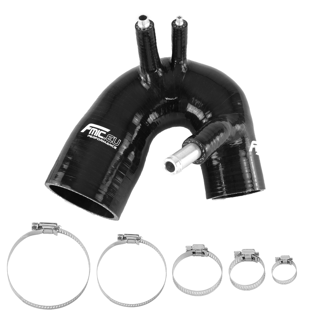 Manguito de admisión de silicona FMIC.EU para Fiat 500 595 695 1.4L T-Jet - Negro