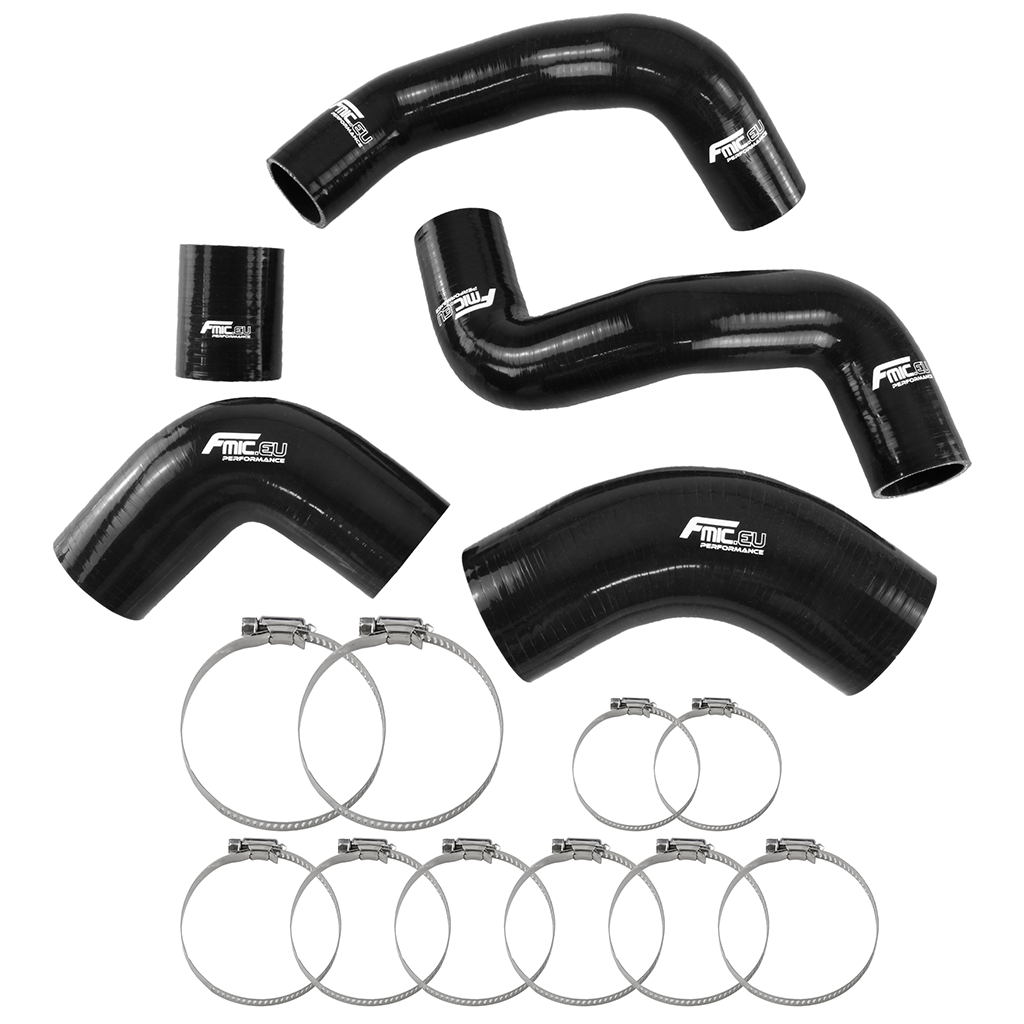 Kit de manguitos de silicona para intercooler FMIC.EU para Land Rover Freelander 1 TD4 2.0 TD - Negro