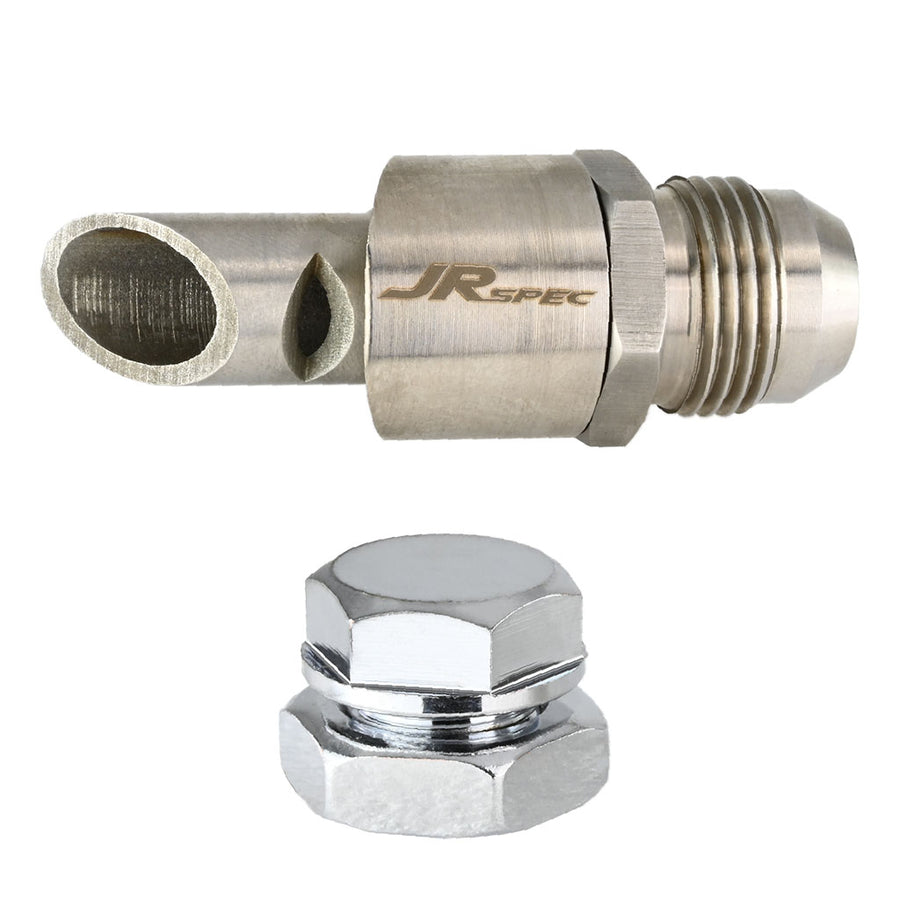 JRspec Stainless Steel Crankcase Breather Connector for Exhaust System – otra vista