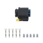 Dual sensor connector with 5-pin terminals