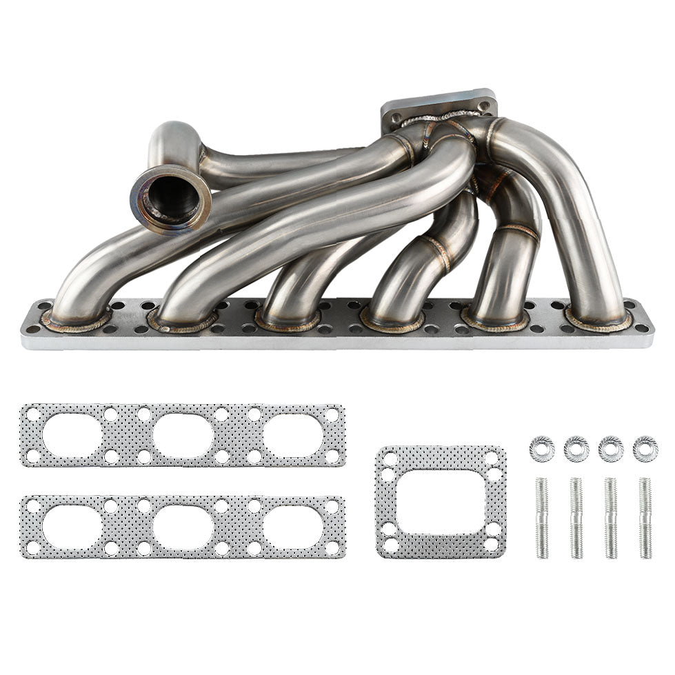 Colector de escape top-mount T3/T4 para BMW E30 E34 M50 M52 M54 S50 S52