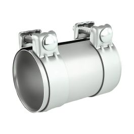 Stainless steel SS304 exhaust pipe connector with clamp FMIC.EU 76mm 3"
