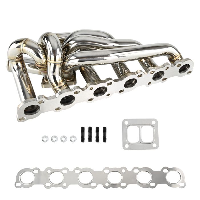 Colector de escape FMIC.Pro para Nissan RB20 RB25 RB26 DET T4 Montaje superior Twin Scroll 44 mm SS321