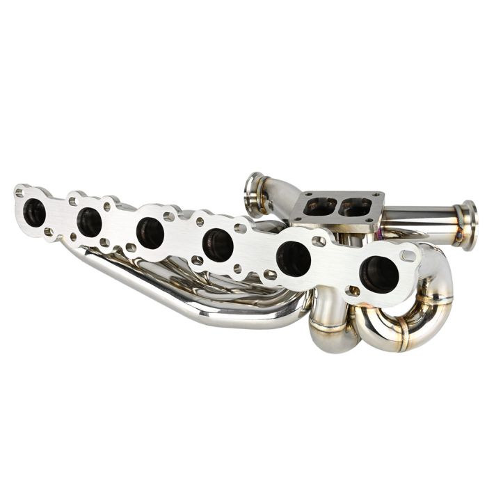 Colector de escape FMIC.Pro para Nissan RB20 RB25 RB26 DET T4 Montaje superior Twin Scroll 44 mm SS321