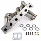 Colector de escape FMIC.Pro para BMW N54 E82 135i E90 335i T4 Montaje superior Twin Scroll SS304
