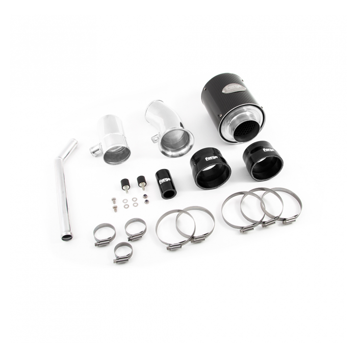 Kit de admisión directa con filtro plisado Forge Motorsport FMINDF500-P.N para Fiat 500 Abarth Negro