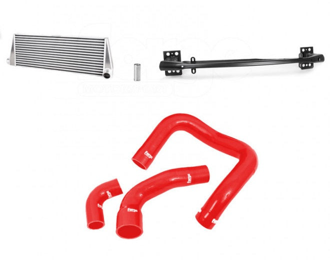 Intercooler Forge Motorsport FMINTF500-R para Fiat 500 Abart montaje frontal rojo