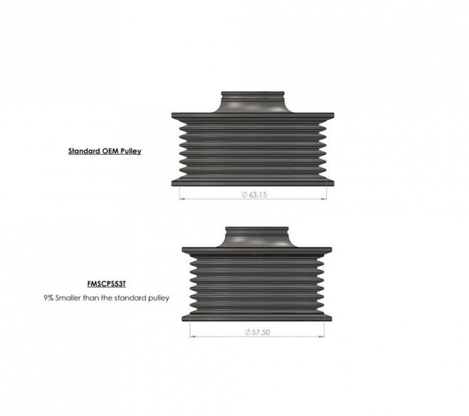 Polea del compresor Forge Motorsport FMSCPS53T para Audi 3.0 T