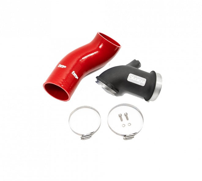 Adaptador de entrada de turbo Forge Motorsport FMTIA9.R para Audi Cupra Skoda Volkswagen LHD rojo