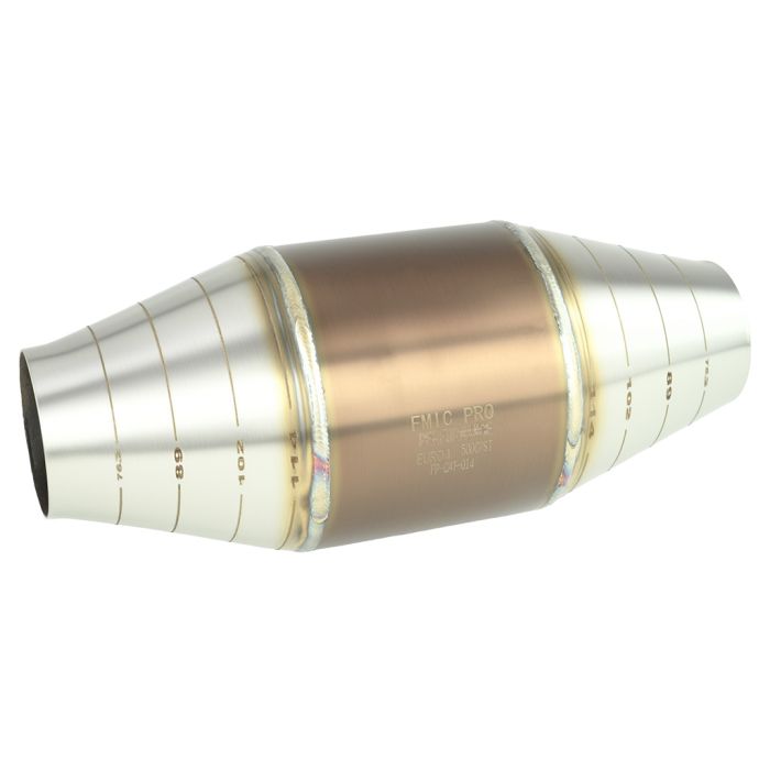 FMIC.Pro Euro 3 100 CPSI Sport Catalytic Converter for 2.5-5.0L engines 63-114mm inlet/outlet Pt/Pd/Rh 5:5:1