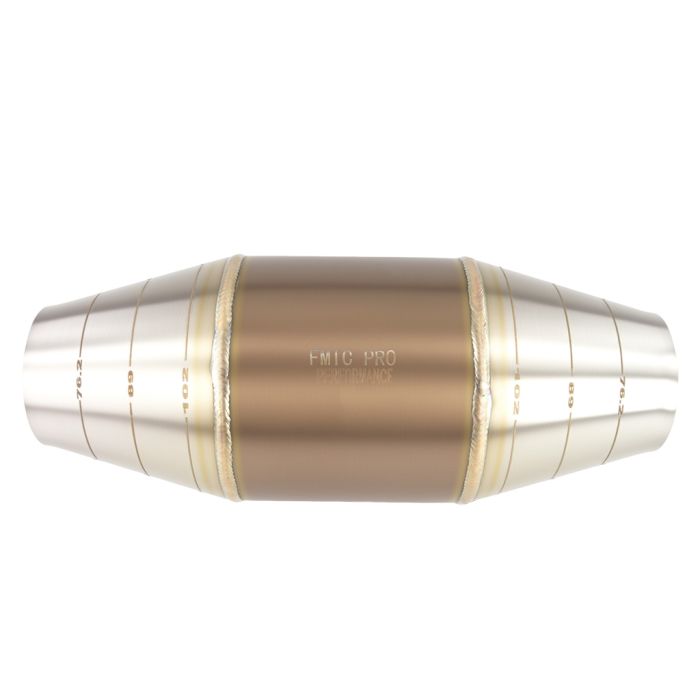 FMIC.Pro Euro 4 500 CPSI Sport Catalytic Converter for 0.7-2.5L Engines, 63-102mm Inlet/Outlet Pt/Pd/Rh 5:5:1