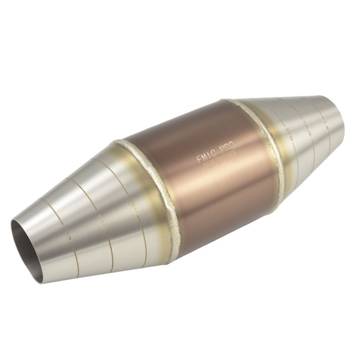FMIC.Pro Euro 2 100 CPSI Sport Catalytic Converter for 0.7-1.8L Engines, 51-89mm Inlet/Outlet Pt/Pd/Rh 5:5:1