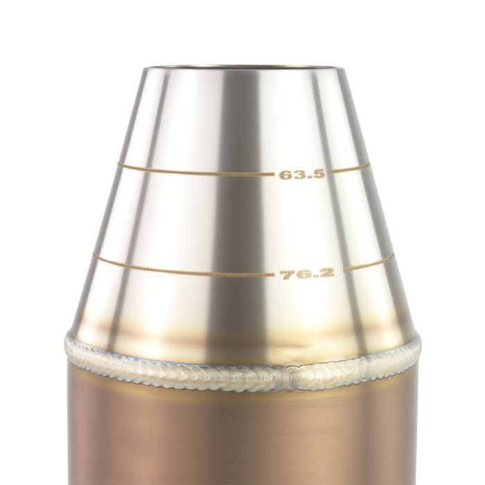 FMIC.Pro Euro 3 100 CPSI sport catalytic converter for 0.6-1.6L engines, 51-76mm inlet/outlet, Pt/Pd/Rh 5:5:1
