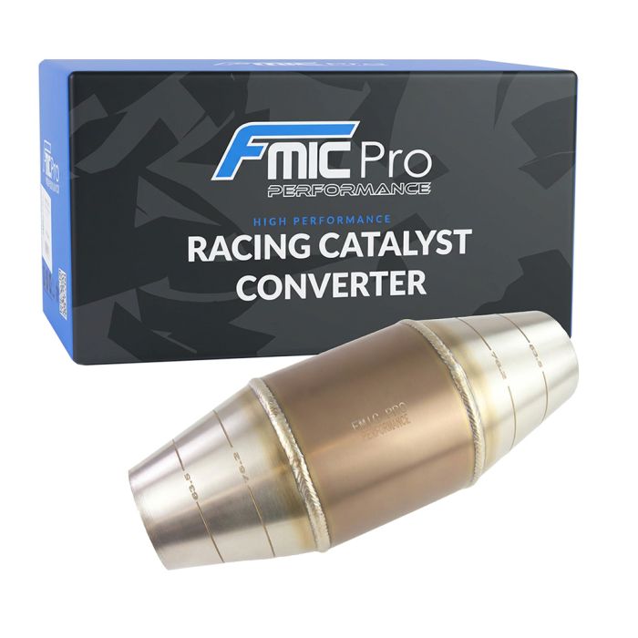 FMIC.Pro Euro 2 Sports Catalytic Converter 100 CPSI for 0.6-1.6L engines 51-76mm inlet/outlet Pt/Pd/Rh 5:5:1