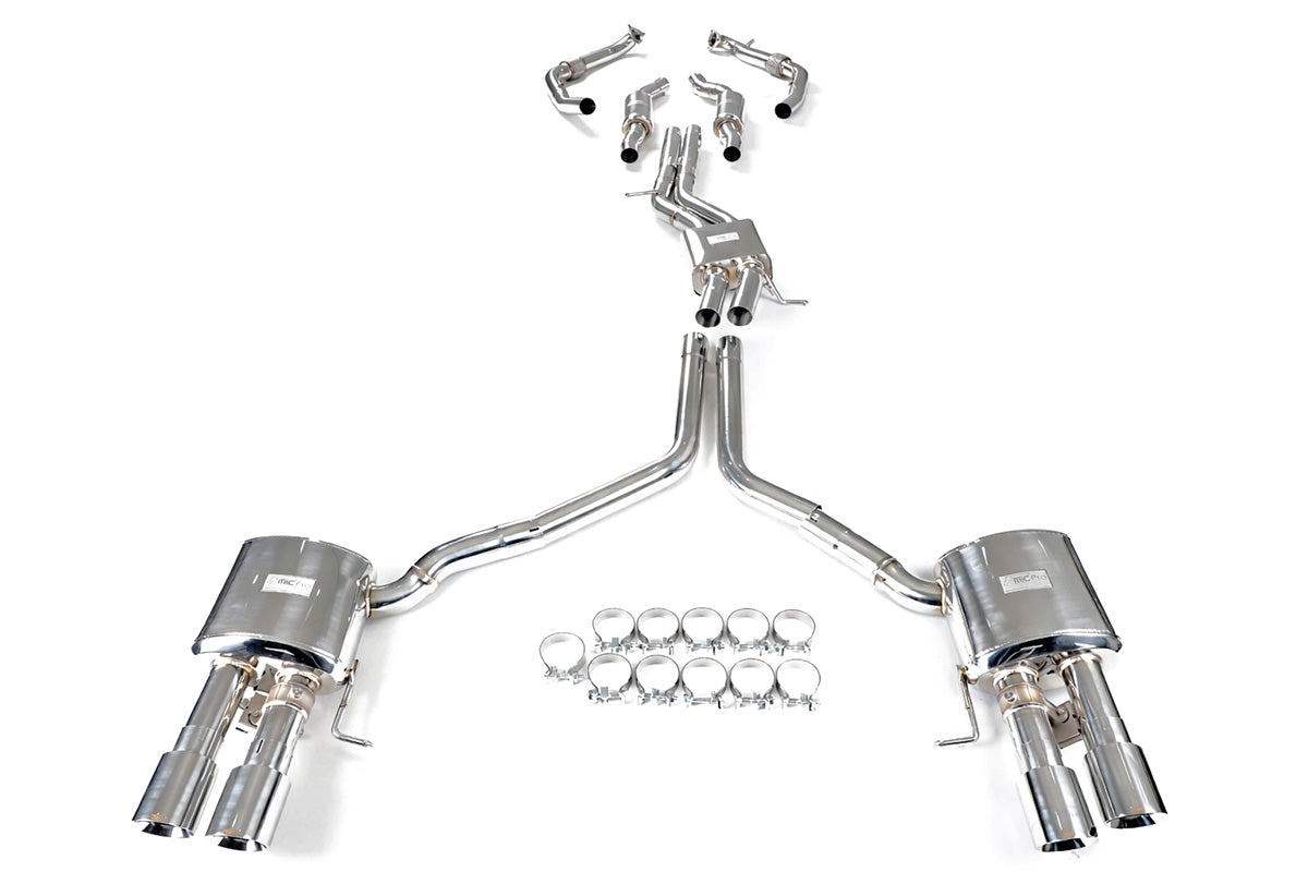 Sistema de escape con válvulas FMIC.Pro para Audi S4 B9 3.0 TFSI 2016-2019