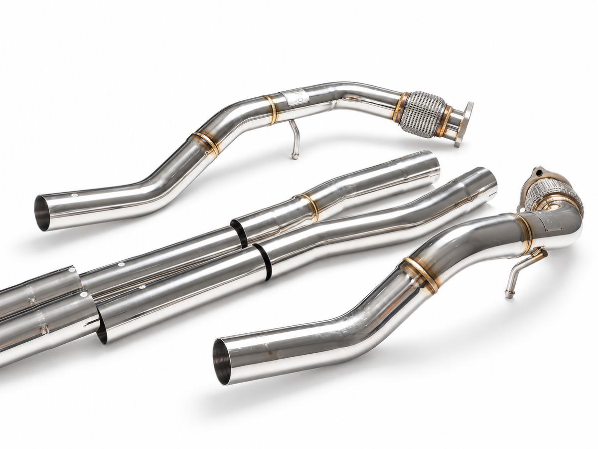 Sistema de escape con válvulas FMIC.Pro para Audi A6 A7 C8 3.0T V6 2019-