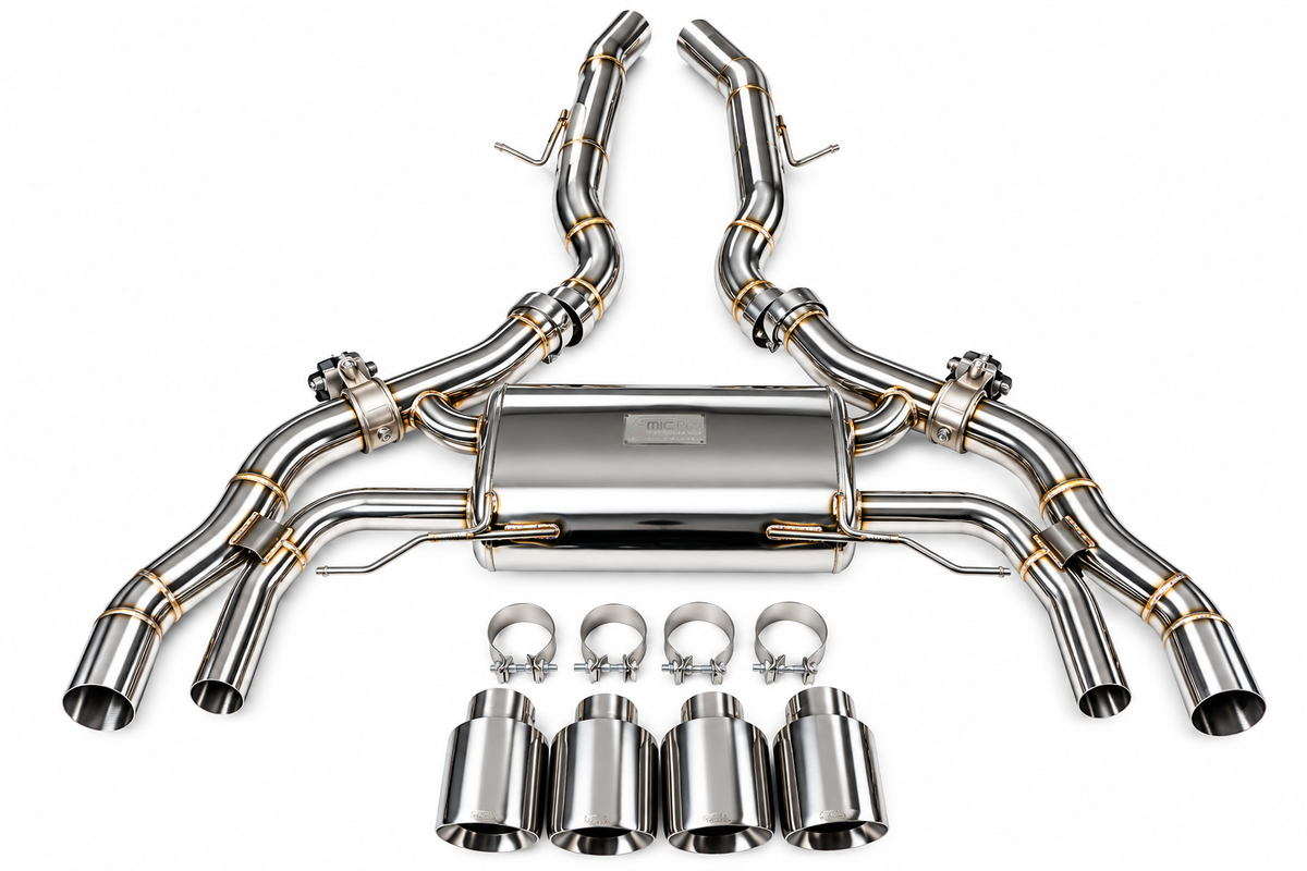 Escape con válvulas axle-back FMIC.Pro para BMW X3 M F97 X4 M F98 3.0L 2019-2024