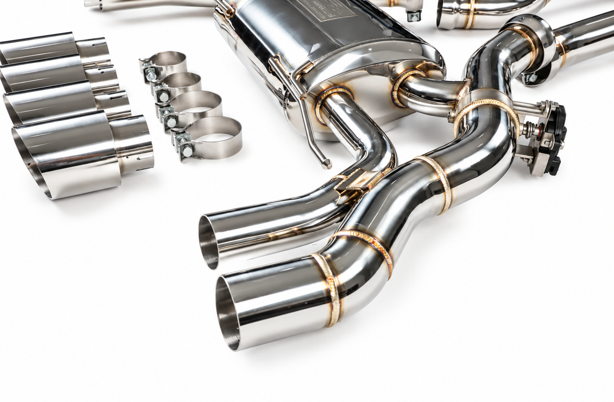 Escape con válvulas axle-back FMIC.Pro para BMW X3 M F97 X4 M F98 3.0L 2019-2024