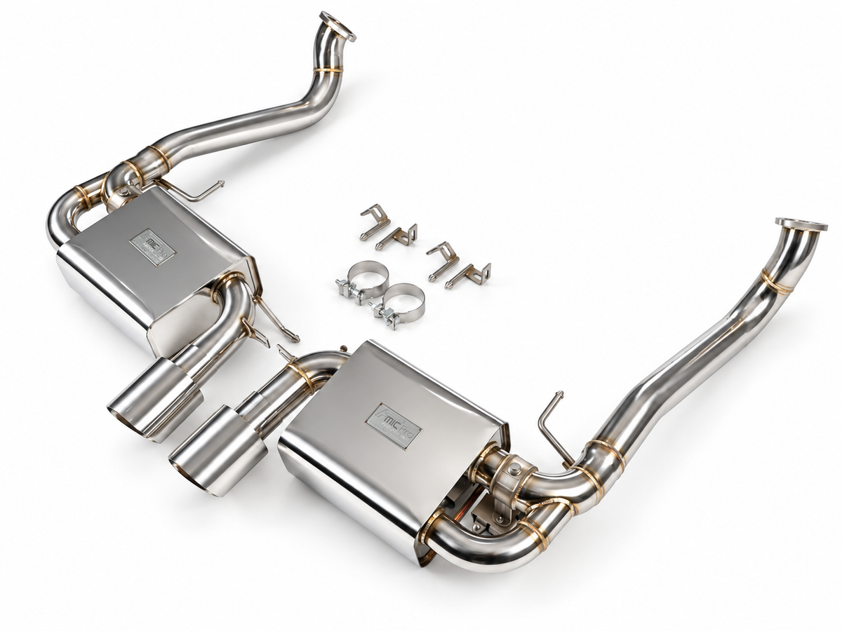 Sistema de escape con válvulas cat-back FMIC.Pro para Porsche 718 Cayman Boxster 982 2.0L 2.5L 2016-2022