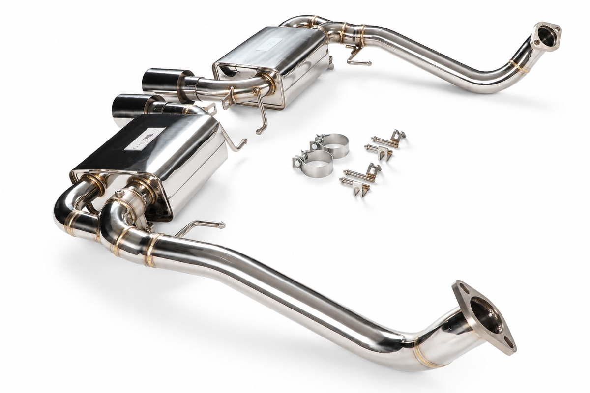 Sistema de escape con válvulas cat-back FMIC.Pro para Porsche 718 Cayman Boxster 982 2.0L 2.5L 2016-2022