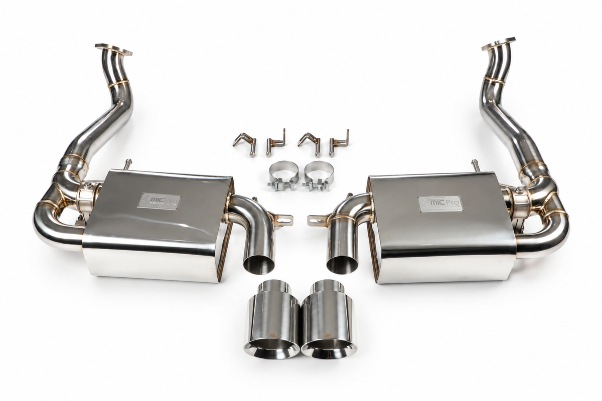 Sistema de escape con válvulas cat-back FMIC.Pro para Porsche 718 Cayman Boxster 982 2.0L 2.5L 2016-2022