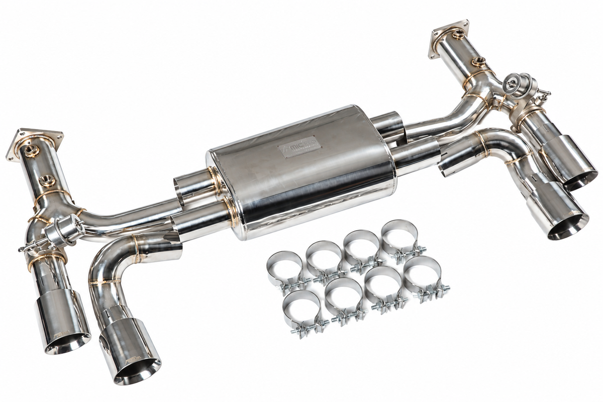 Sistema de escape con válvulas FMIC.Pro para Porsche 911 Turbo 991.2 3,8L 2016-2020