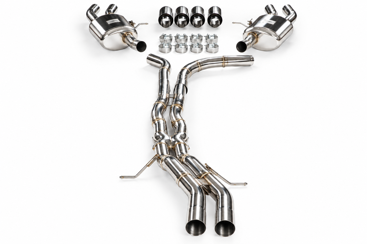 Sistema de escape con válvulas cat-back FMIC.Pro para Porsche Macan S GTS 3.0L Turbo 3.6L 95B 2014-2017