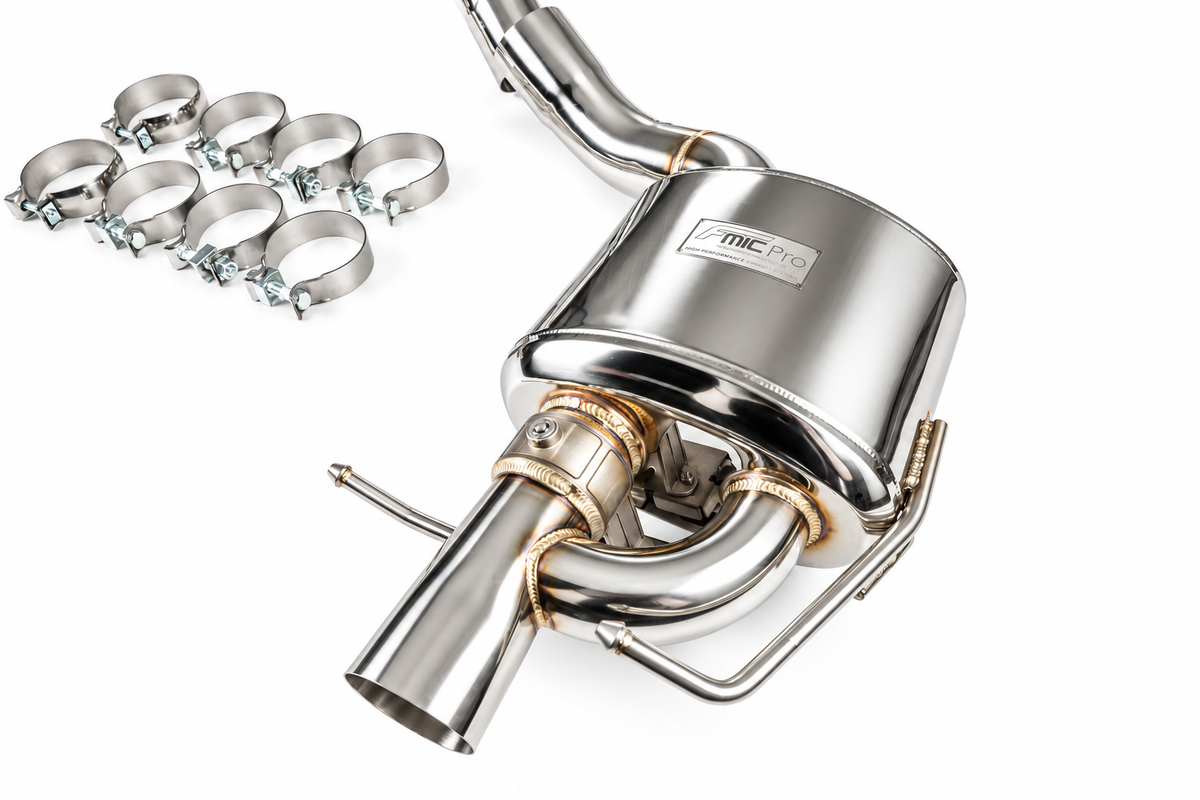 Escape con válvulas cat-back Twin Pipe FMIC.Pro para Mercedes Benz Clase C C400 C450 C43 AMG W205 3.0T 2015-2023
